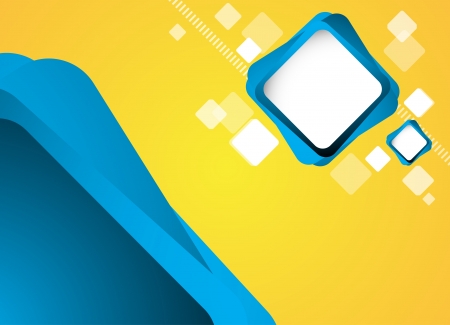 Abstract blue square background  Clip-artのイラスト素材