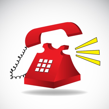 Ringing phone Clip-artのイラスト素材