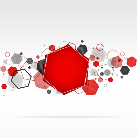 Abstract geometric hexagon backgroundのイラスト素材
