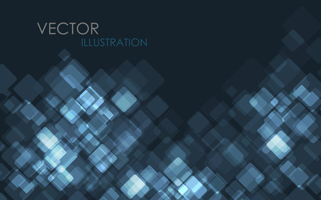 Blue Modern Business Card Set. Vector Illustration. Clip-artのイラスト素材