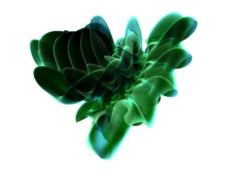 Shiny Green Abstract Backgroundの写真素材
