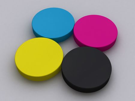 CMYK Circlesの写真素材
