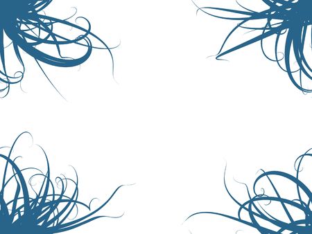 Abstract Blue on White Backgroundの写真素材