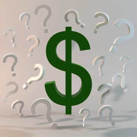 Money Questions & Concernsの写真素材