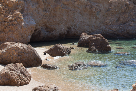 Wild beaches on the islandの写真素材