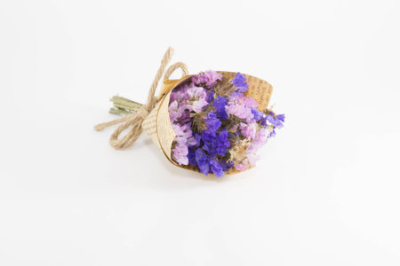 A small bouquet of dried flowersの写真素材