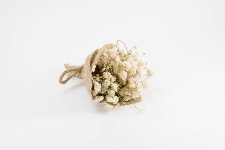 A small bouquet of dried flowersの写真素材