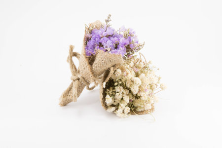 A small bouquet of dried flowersの写真素材