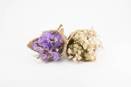 A small bouquet of dried flowersの写真素材
