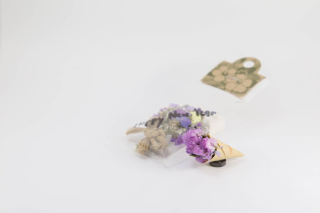 A small bouquet of dried flowersの写真素材