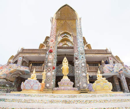 Buddha sculpture in Thai templeのeditorial素材