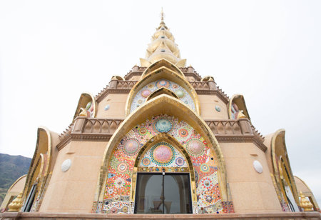 Buddha sculpture in Thai templeの写真素材