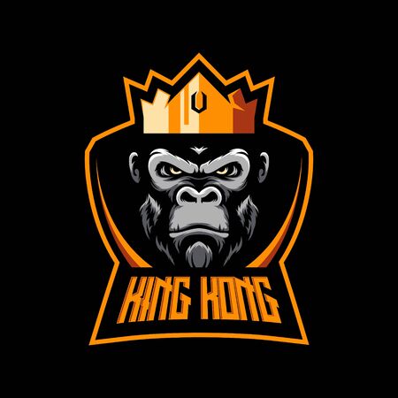 KING KONG MASCOT LOGO VECTORのイラスト素材