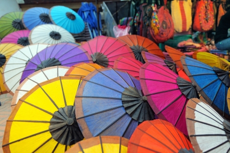 colorful umbrellaの写真素材