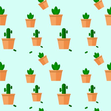 Plant seamless pattern background. Image repeated.のイラスト素材
