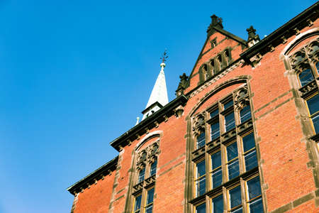Old brick church in Wroclaw. The ancient architecture of the cityの写真素材