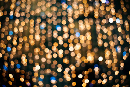 Colorful circles of light abstract background. Christmas lightsの写真素材