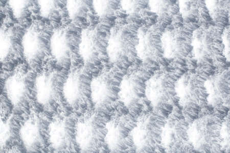 winter background with snow texture closeup. Latticeの写真素材