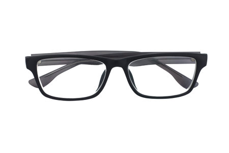 Plastic glasses on a white isolated background