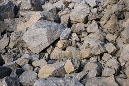 Many large stones close-up. For the backgroundの写真素材