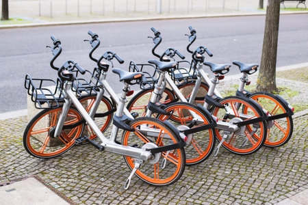City bikes for rent in Berlin, Germany