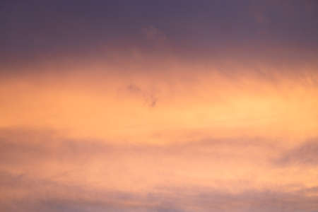 Bright colorful sky at sunset, sky for backgroundの写真素材