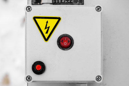 Electric switch, high voltage, junction box with switchの写真素材