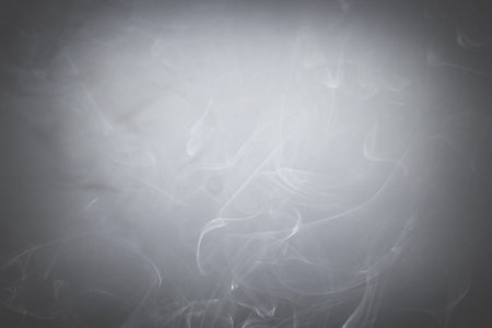 Soft smoke for the background, hazy gray color for the backgroundの写真素材