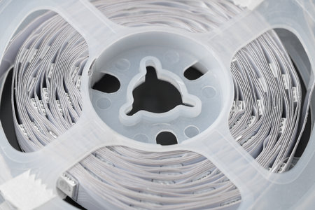 RGB LED strip rolled, RGB backlightの写真素材