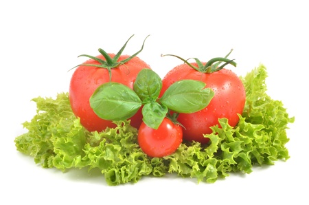fresh ripe tomatoesの写真素材
