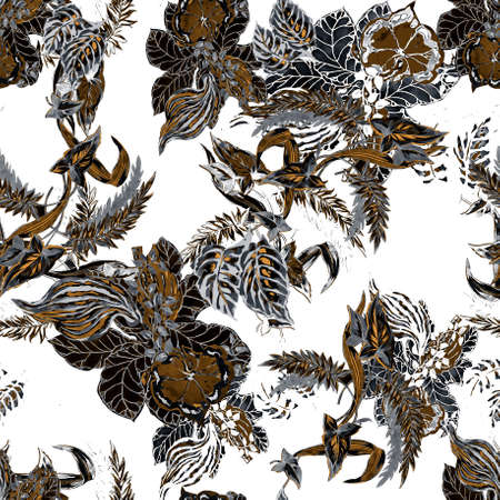 endless ongoing, rose geometric shape and baroque patternのeditorial素材