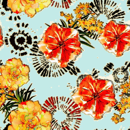 seamless abstract pattern. Textile pattern, print pattern for textile design and fabrics. Digital...