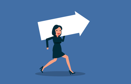 Flat cartoon. Character of business success. Vector illustration of business.のイラスト素材