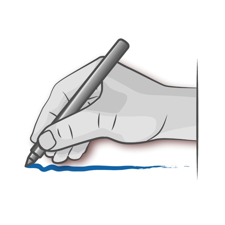 Hand and signのイラスト素材