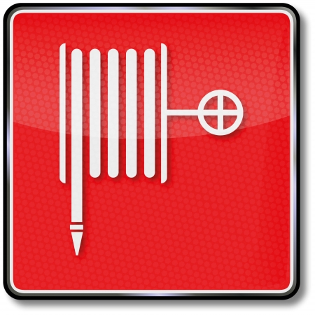 Fire hose water markのイラスト素材