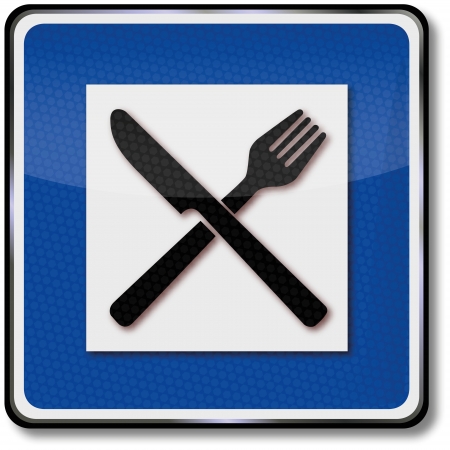 Traffic sign resting placeのイラスト素材