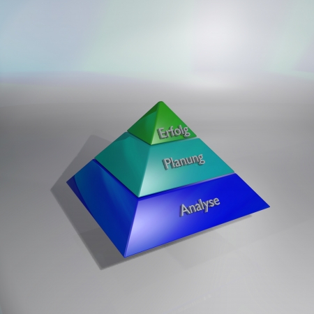 Pyramid and successの写真素材