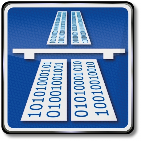 Shield information superhighwayのイラスト素材
