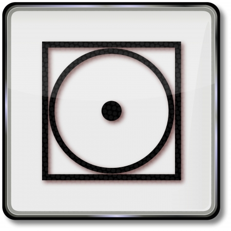 Textile care symbol drum dryingのイラスト素材