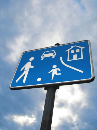 Traffic sign game roadの写真素材