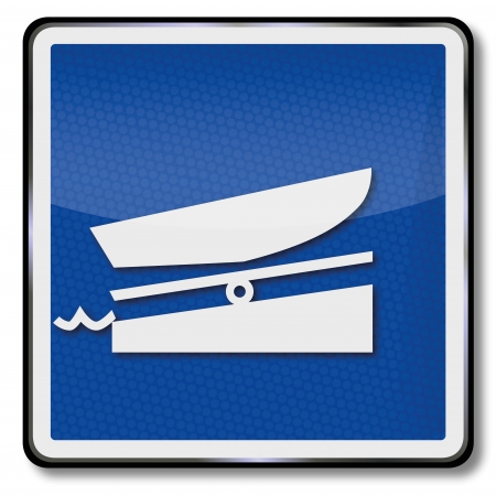 Ship sign boat rampのイラスト素材