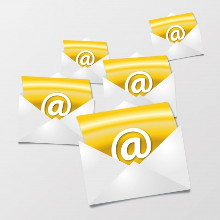 Letter and Emailのイラスト素材