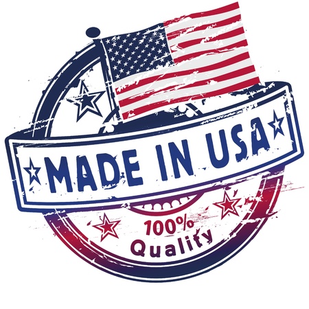 Rubber stamp made in usaのイラスト素材