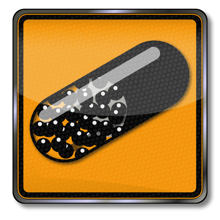 Plate with pill or drug のイラスト素材