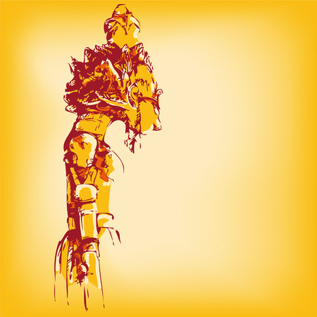 Drawing with wooden mannequinのイラスト素材