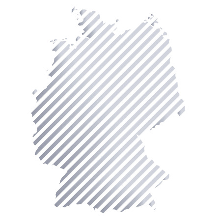 Map of Germany in stripsのイラスト素材