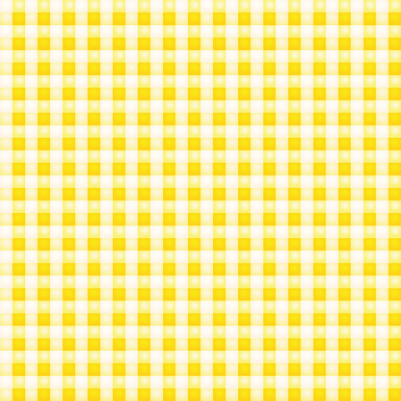 Small yellow patterned fabric with checksのイラスト素材