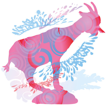 Shadow of a goatのイラスト素材