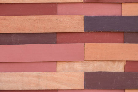 Colorful wooden plank wall, Textures