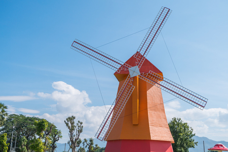 Windmill in Thailandの写真素材